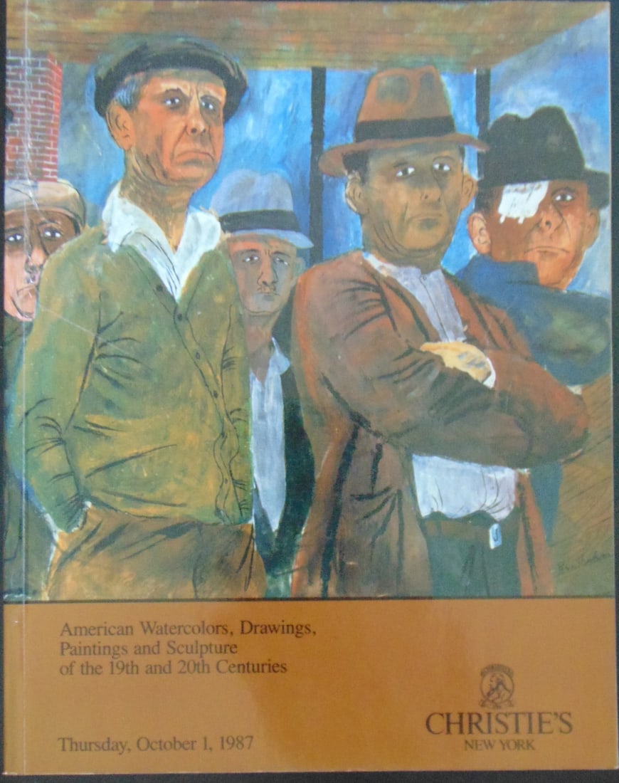 American Watercolors Drawings Paintings: American Watercolors Drawings, Paintings ad Sculpture of the 19th and 20th Centuries Thursday, October 1, 1987 Dated: 1987 Publisher: Christie's Type: Antiques Condition Report: Good