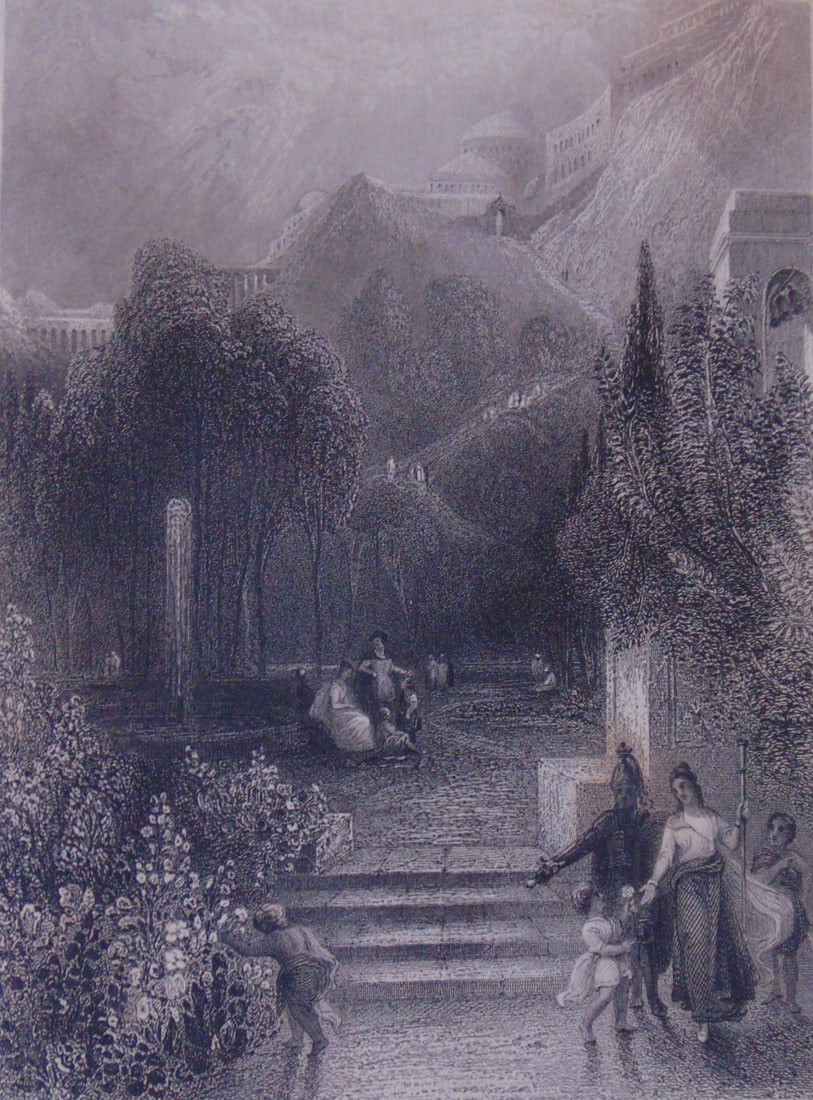 The Land of Beulah: The Land of Beulah Print Type: Engraving Date: 1836 Publisher: Fisher and Son Dimensions: 11 x 8" Notes & Literature: Condition Report: Fine