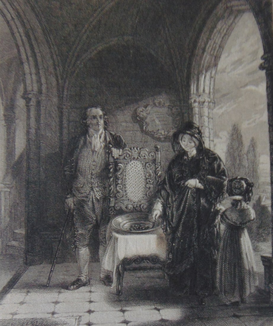 The Widow's Mite: The Widow's Mite Print Type: Engraving Date: 1836 Publisher: Fisher and Son Dimensions: 11 x 8" Notes & Literature: Condition Report: Fine Subject References: 181