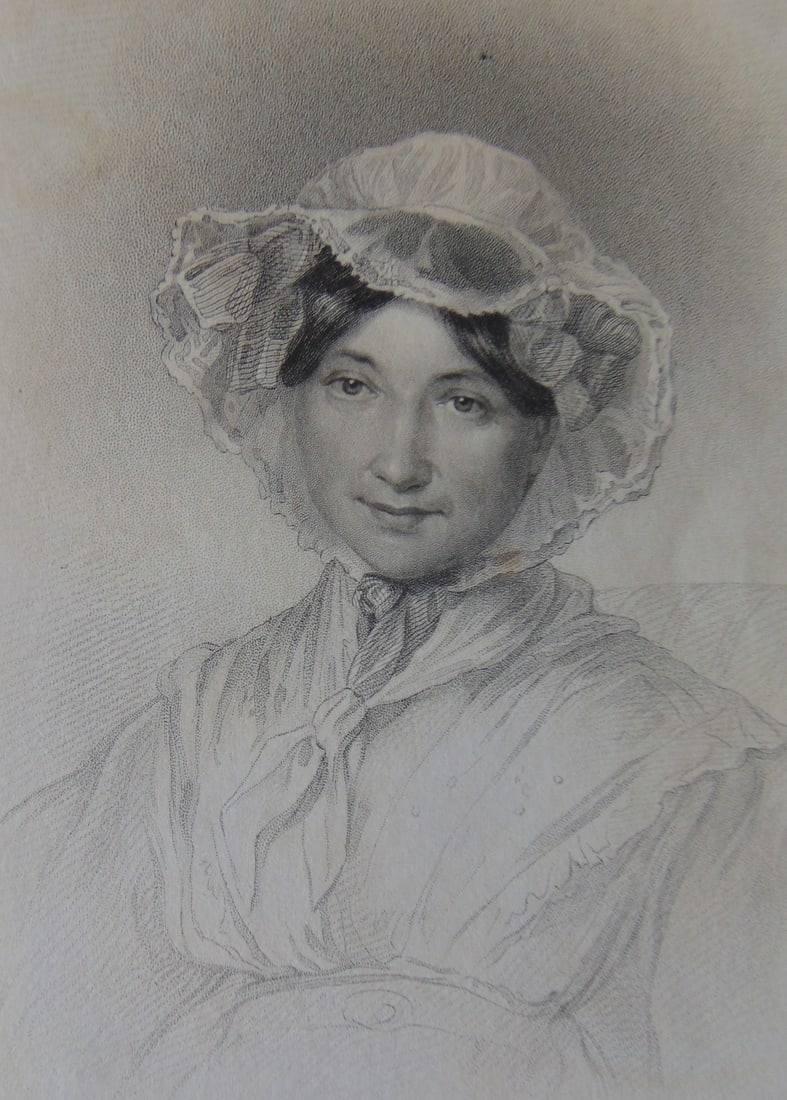 Mrs. Fanny Trollope: Mrs. Fanny Trollope Print Type: Engraving Date: 1836 Publisher: Fisher and Son Dimensions: 11 x 8" Notes & Literature: Condition Report: Fine Subject References: 181