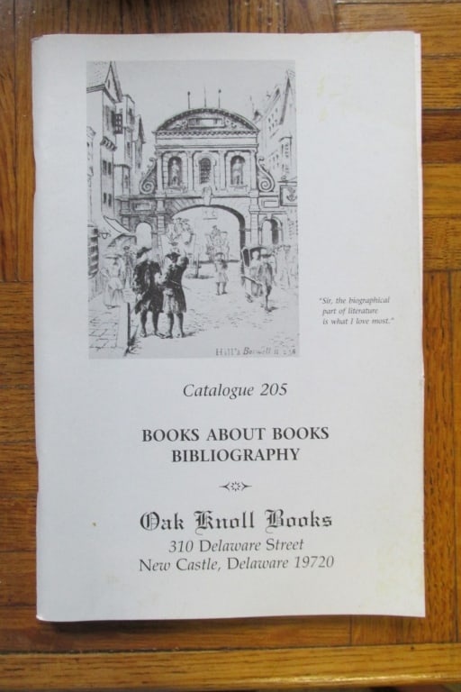 Group of 3 Oak Knoll Book Catalogues Plus 1: Group of Three Oak Knoll Book Catalogues Plus another Oak Knoll BooksThe Americana Reference Library of Robert G. HaymanCatalog 208Books About Books BibliographyCatalog 205B