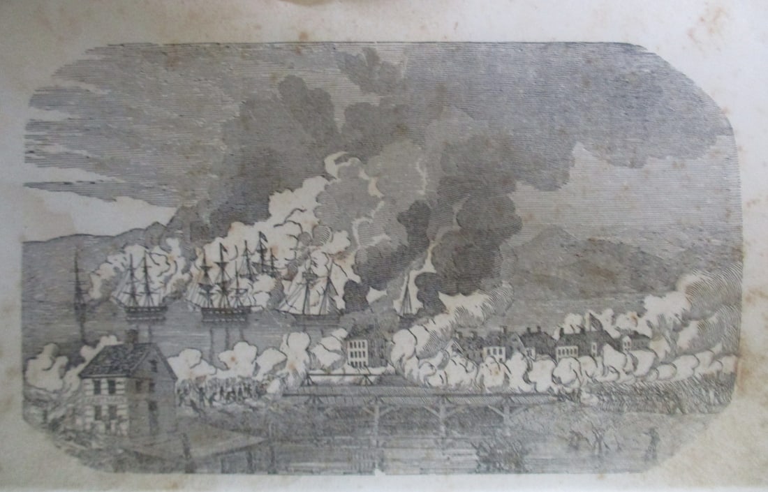 Naval Battle - Boston American Revolution: Naval Battle - Boston American Revolution Print Type: Wood Engraving Origin: United States Dimensions: 4 3/4 x 7 1/2" Provenance: Hill H
