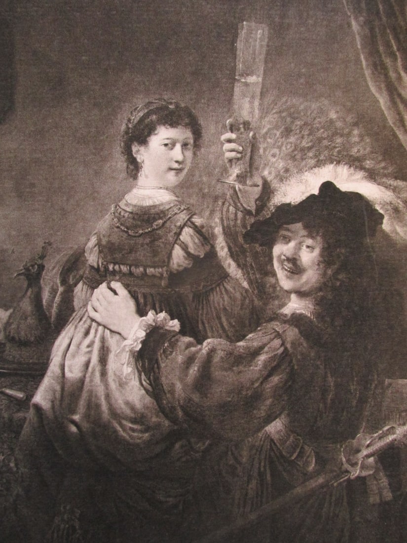 Rembrandt and Saskia - Rembrandt Van Rijn (1 of 2)