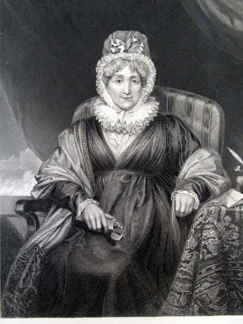 Hannah More: Hannah More Print Type: Engraving Signed: In plate Date: c1873 Publisher: Johnson Wilson Dimensions: 11 x 8" Notes & Literature