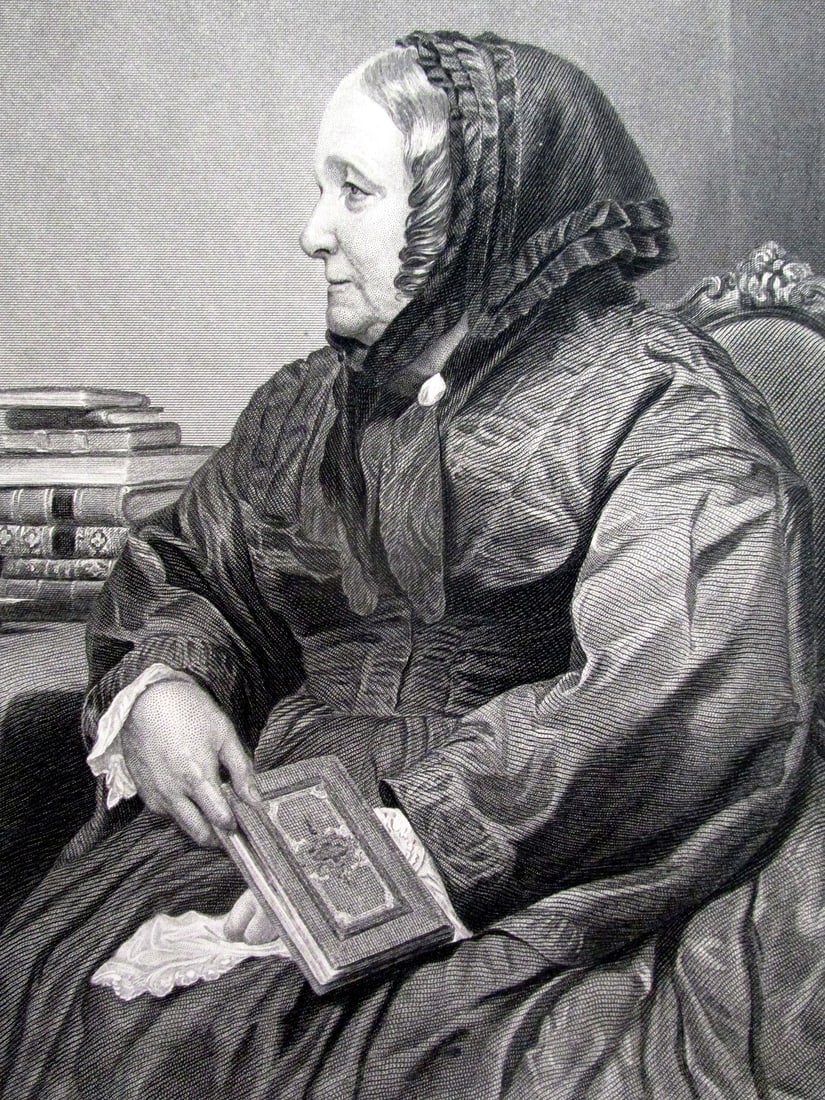 Anna Brownell Jameson: Anna Brownell Jameson Print Type: Engraving Signed: In plate Date: c1873 Publisher: Johnson Wilson Dimensions: 11 x 8" Notes &