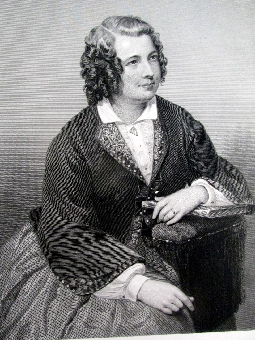 Eliza Cook (1818-1889): Eliza Cook (1818-1889) Print Type: Engraving Signed: In plate Date: c1873 Publisher: Johnson Wilson Dimensions: 11 x 8" Notes &