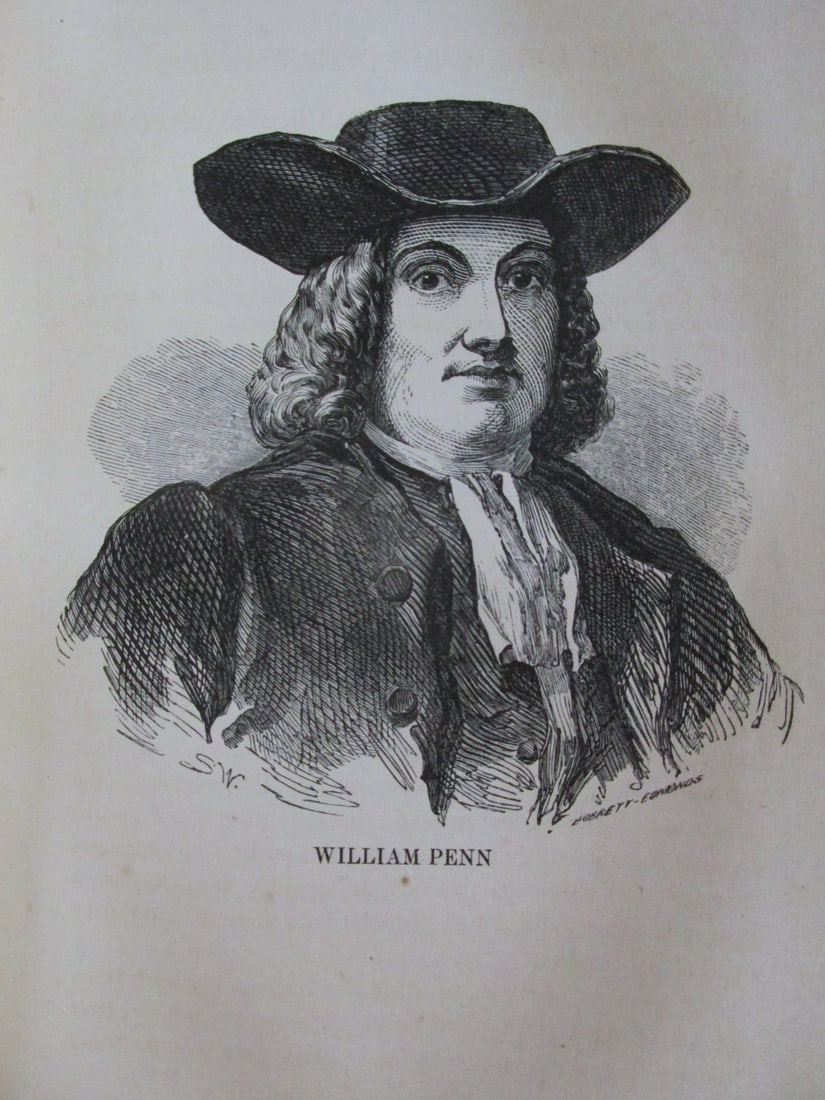 William Penn: William Penn Print Type: Engraving Date: C1850 Origin: America Dimensions: 9 x 5" Provenance: Hill House Subject: Tribes - Chiefs - Native Americans Notes & Literature: William Penn was the son of