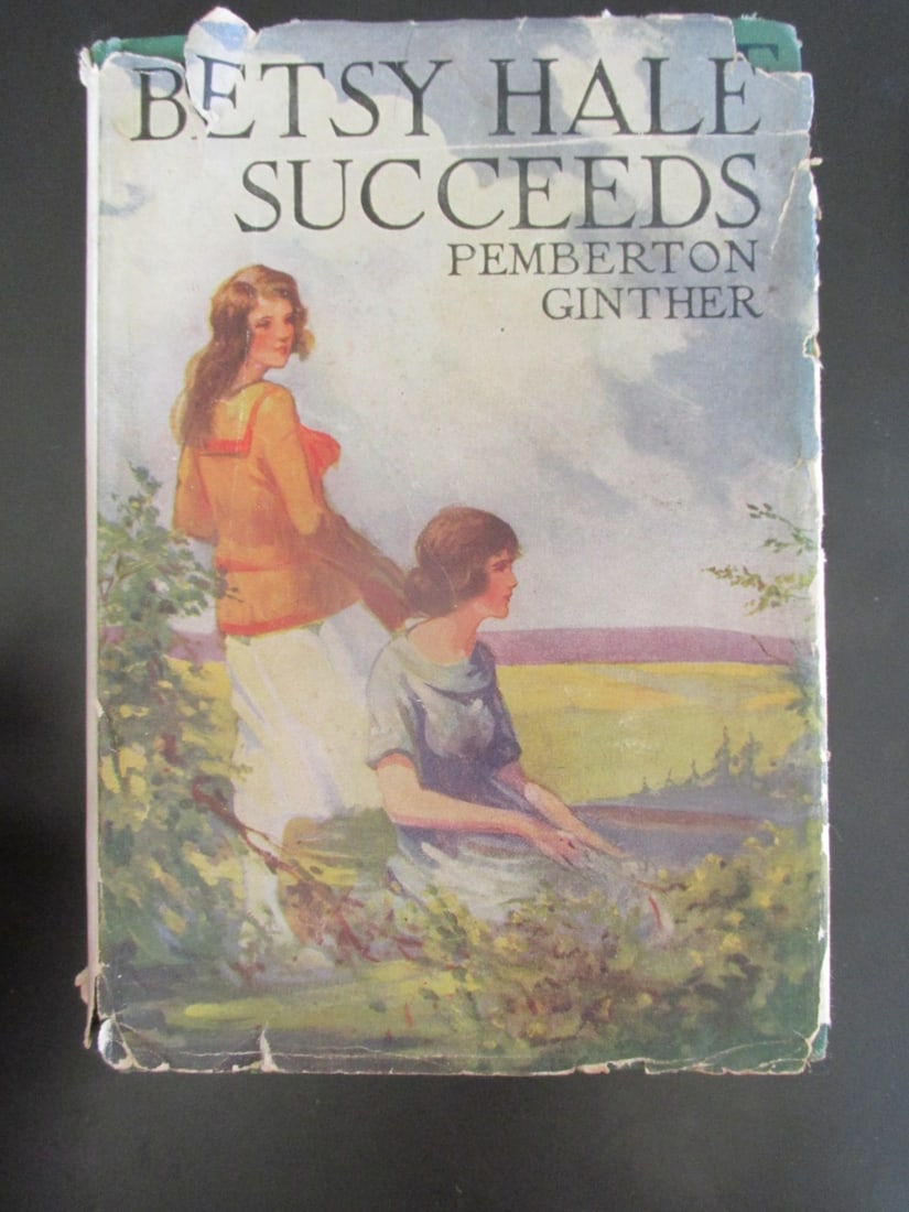Betsy Hale Succeeds (with rare Dust Jacket): Betsy Hale Succeeds with rare Dust Jacket. A beautiful illustrated cover in green and gold. With rare dust jacket with chipped wear edges. Set in the years after the Great War