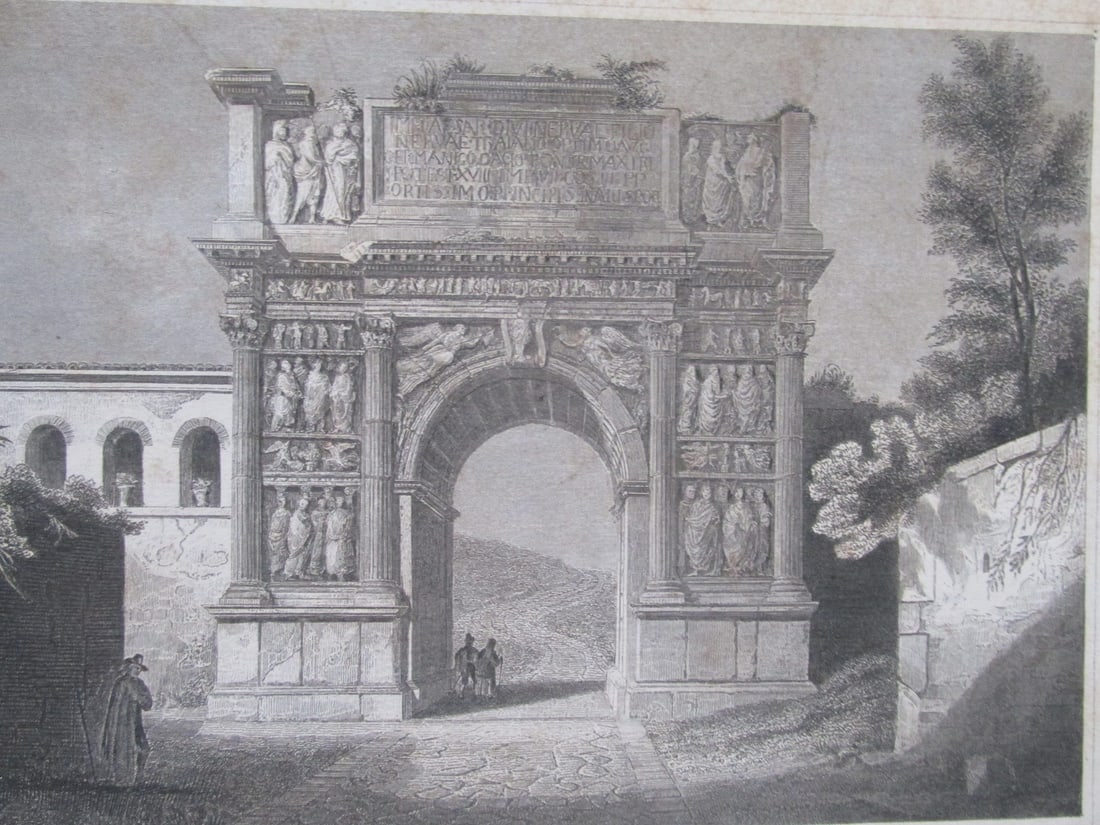 Trajan Arc - Benevento Italy: Trajans Arc - Benevento Italy Print Type: Engraving Date: Circa 1830 Publisher: Berrmann J Meyer Dimensions: 7 1/4 x 10" Notes & Literatu
