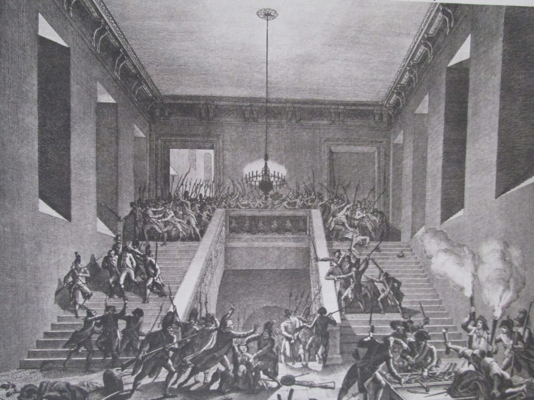 Case Of The Daggers In The Interior Of The Chateau: Case Of The Daggers In The Interior Of The Chateau Des Tuileries Text in French Artist: Bouillon Print Type: Gravure w/ platemark Dimensions: 7 1/4