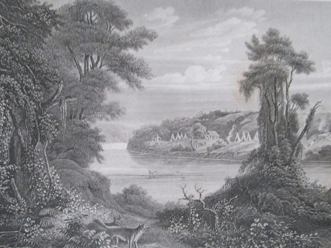 Mouth of the St. Croix River (Minnesota).: Mouth of the St. Croix River (Minnesota). Artist: Hermann Meyer Print Type: Engraving Date: Circa 1840's Dimensions: 9 x 11" Subject: