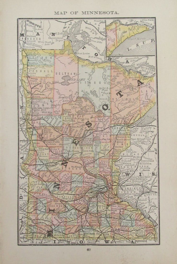 Map of Minnesota (1 of 2)