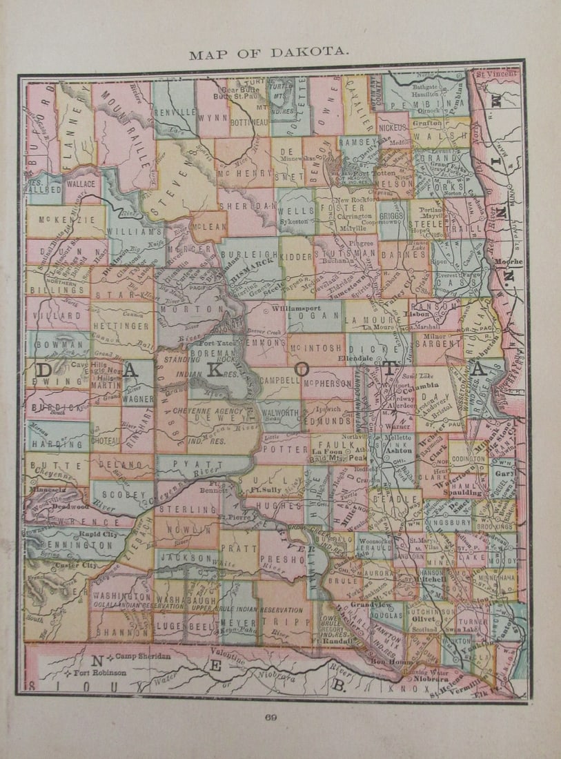 Map of Dakota Territory & Iowa (1 of 4)