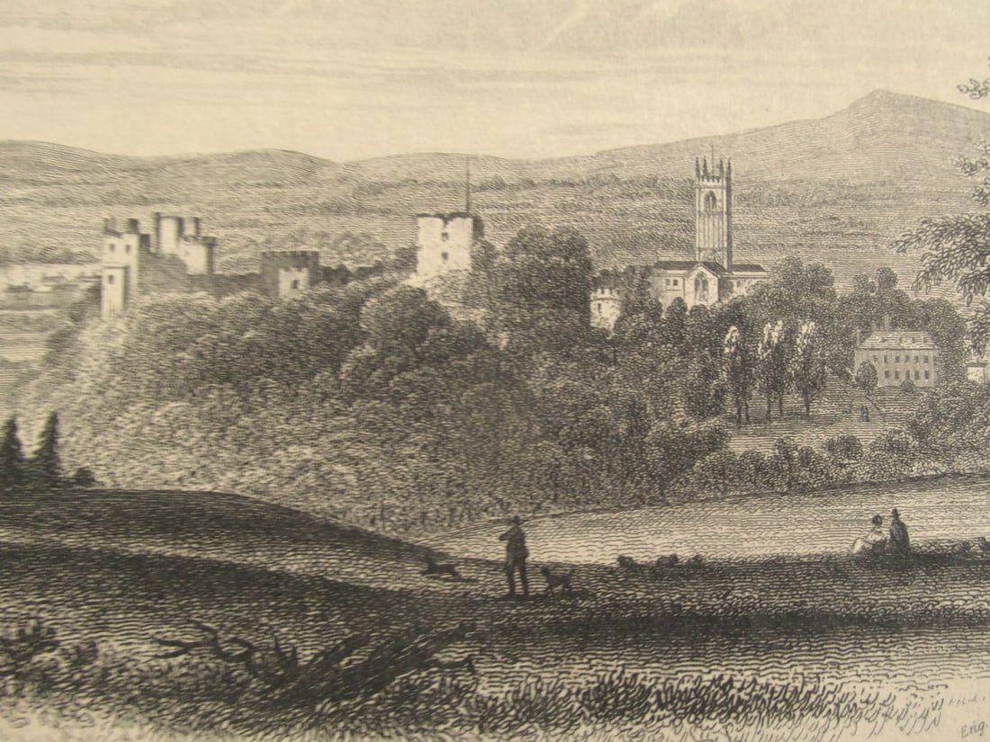 Ludlow Castle From Whitcliff - Great Britain: Ludlow Castle From Whitcliff - Great Britain Print Type: Engraving Date: Circa 1845 Dimensions: 5 1/2 x 7 1/4" Subject: Ancient Castles <