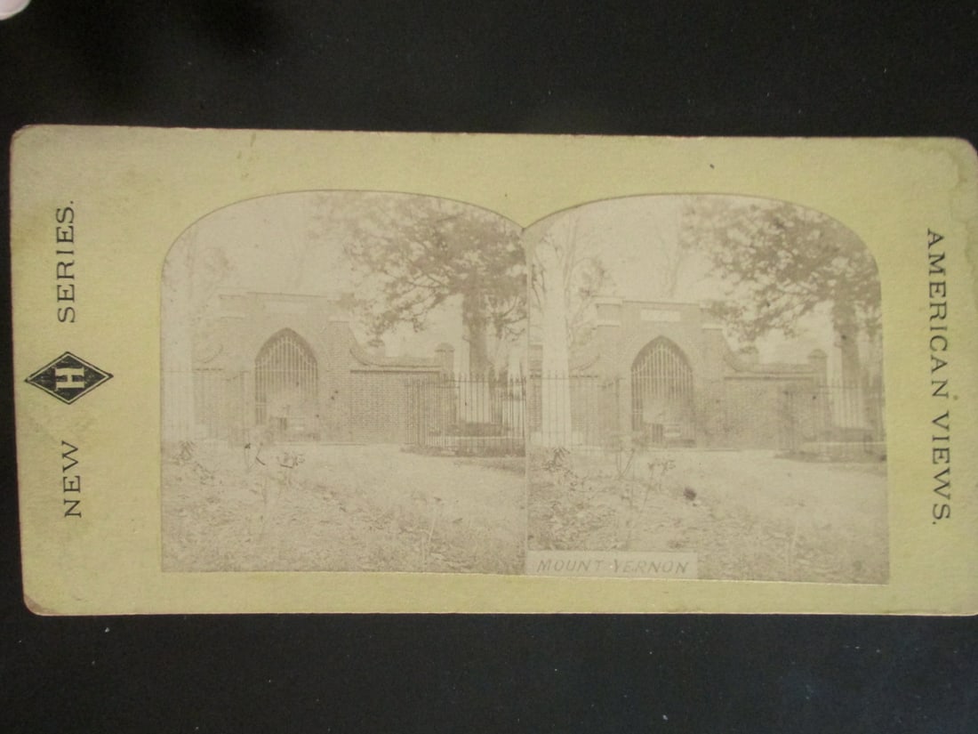 View of Tomb of George Washington Plus Another: Stereoview View of Tomb of George Washington Plus Another Plus View of Saratoga, New York Dated: Circa 1875 Provenance: Hill House Condition Report Ver