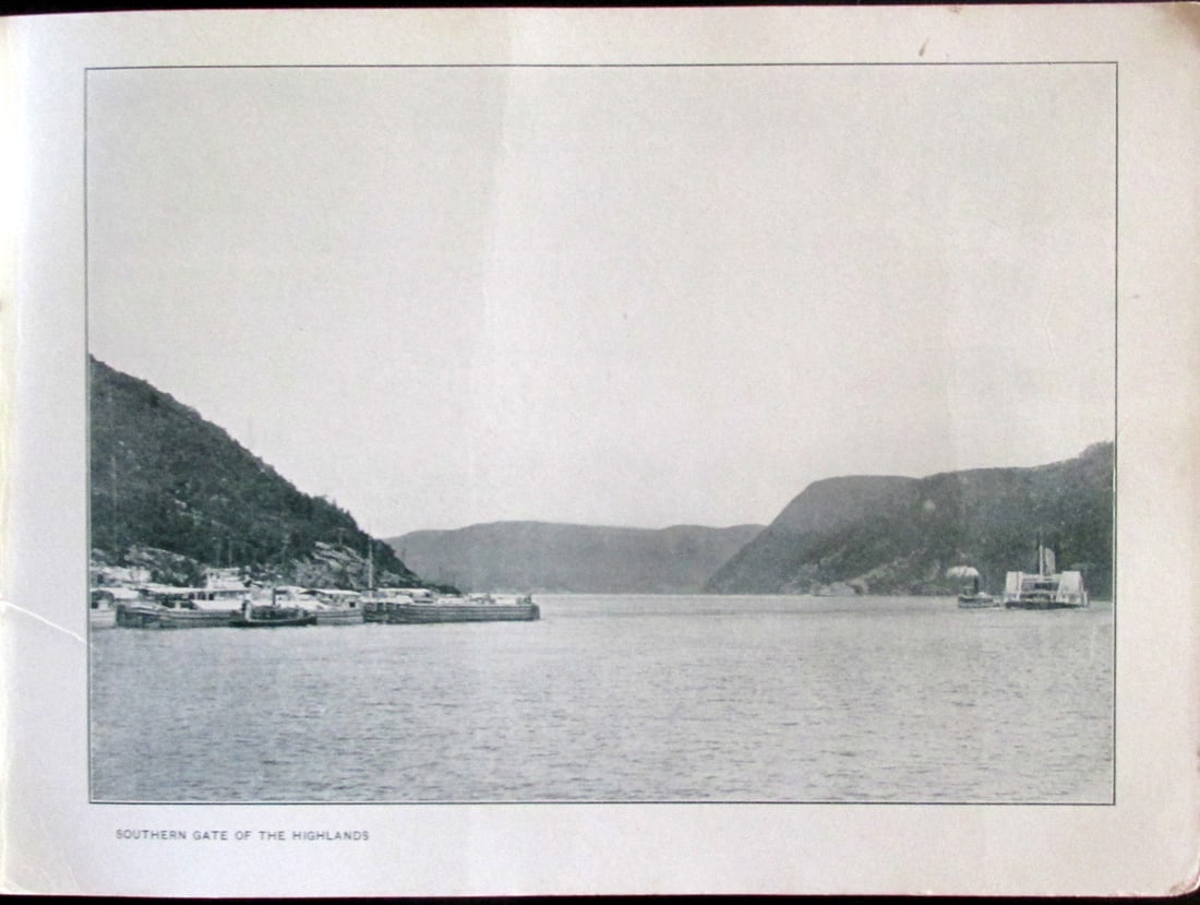 Southern Gate of the Highlands - Hudson River: Southern Gate of the Highlands - Hudson River Print Type: Halftone Date: Circa 1920 - 1930's Dimensions: 8 x 6 1/4" Condition Report: Good plus Subject References: Scenic Views Hudson River Valley