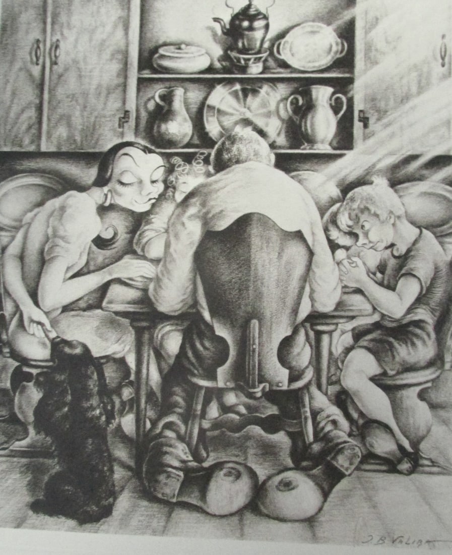 Irene Bashkiroff Valira (American, 1913-1999): Irene Bashkiroff Valira (American, 1913-1999) From Miss Twisty, Adventures in the Country. Plate #2 - Our Daily Bread Artist: Irene Bashkiroff Valira (American)<