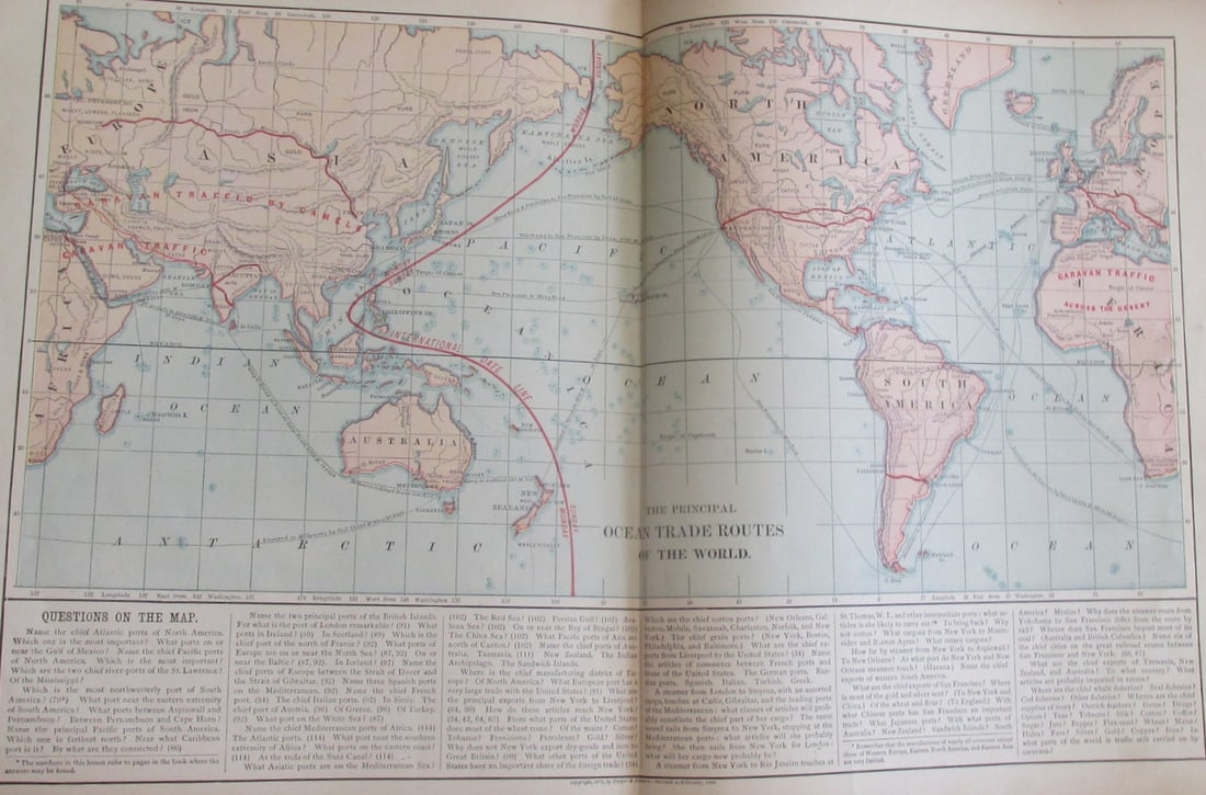 Principle Ocean Trade Routes of the World (1 of 1)