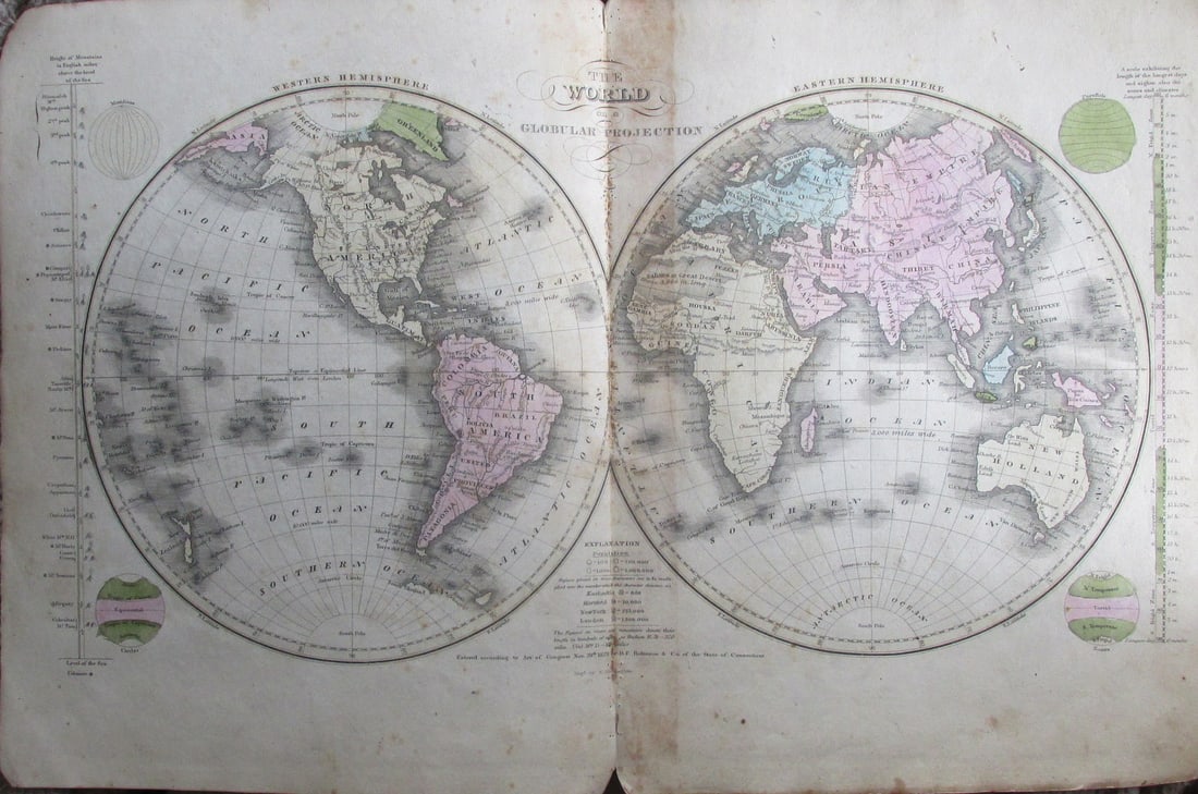 The World On A Global Projection (1 of 5)