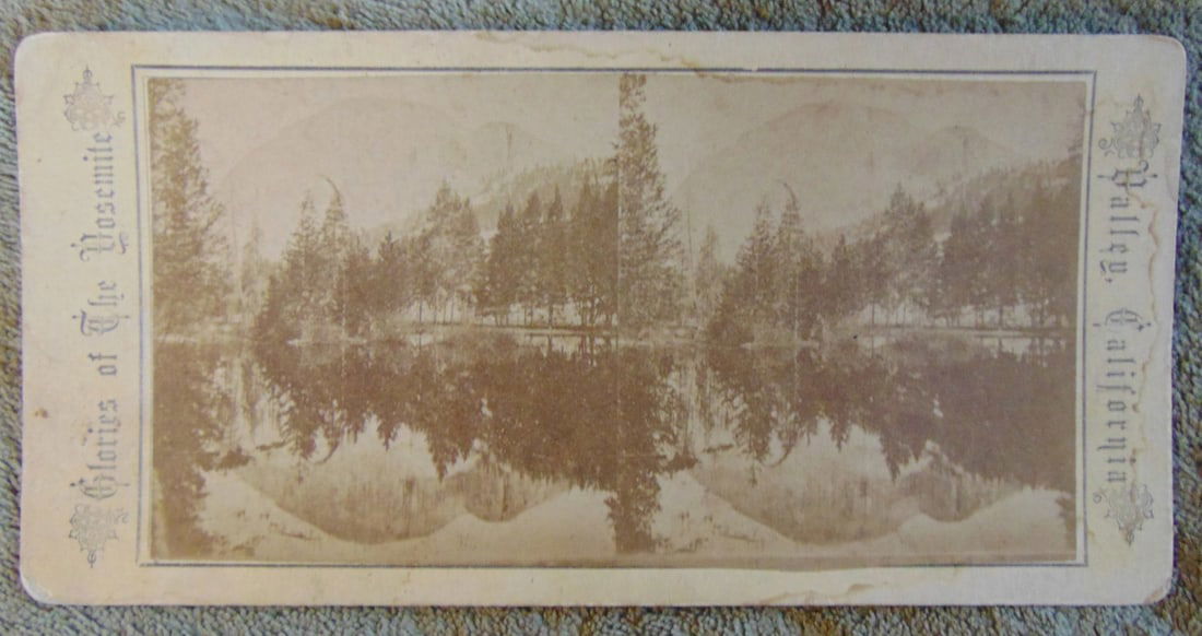 Yosemite - South Dome - California Stereoview: Yosemite South Dome - California Dated: 1861-1873 Subject: 19th century Views Medium: Stereoview Dimensions: 7 x 3 1/2" Provenance: Hill House Notes & Literature: \ Condition Report Minor staining