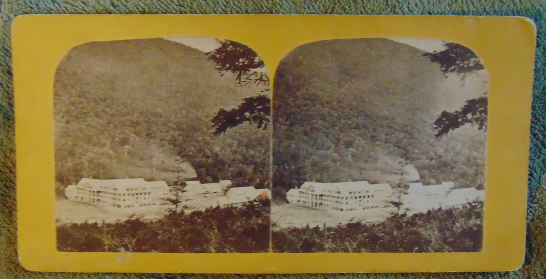 Profile House - Franconia Notch - White Mountains: Profile House - Franconia Notch - White Mountains White Mountain Scenery - Second Series. New Hampshire Dated: Circa 1870 - 1873 Subject: 19th century Views