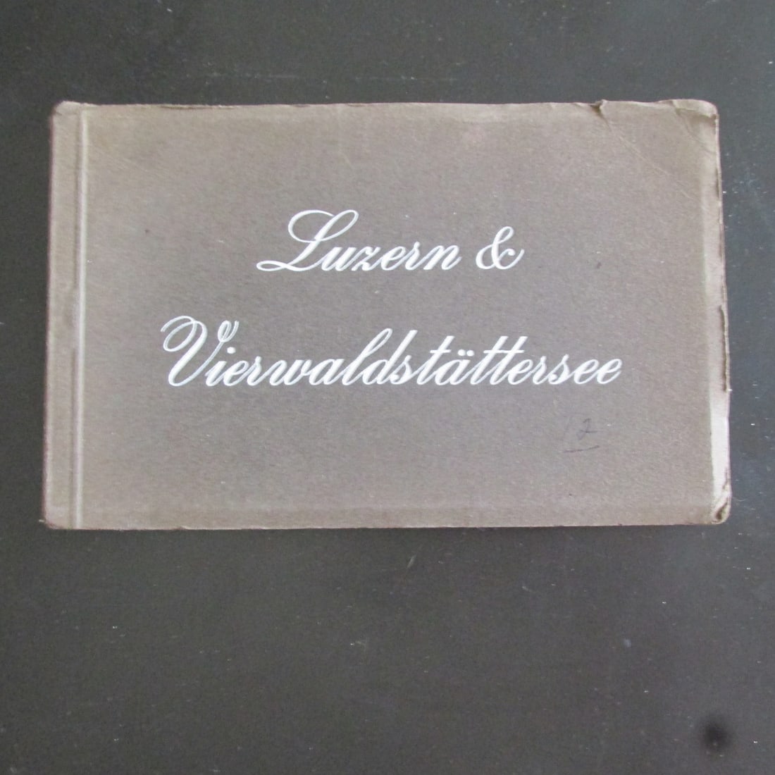 Luxern - Gertrude Smith Collection: Luxern & Vierwaldstattersee From the Gertrude Smith Collection of Postal Views - Rare Dated: Circa 1920's Binding: Stiff Paper Covers Subject: Switz