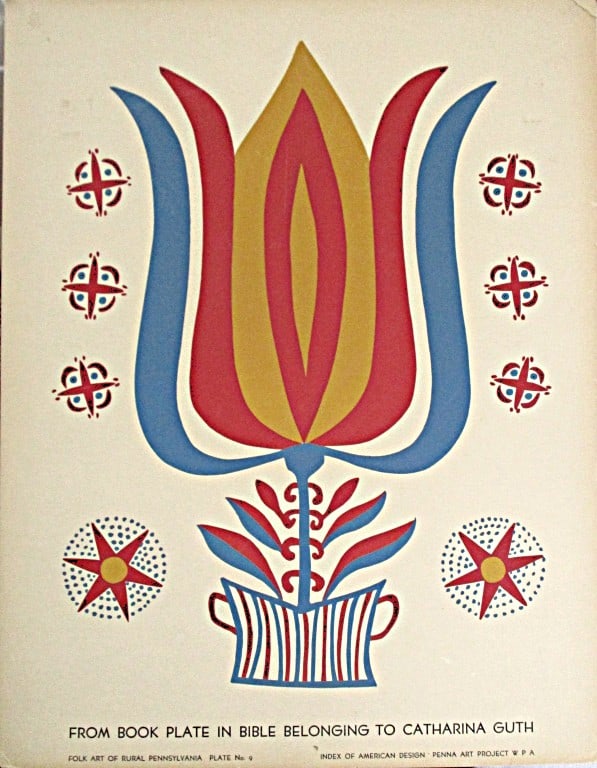 WPA Pennsylvania Folk Art Serigraph (1 of 1)