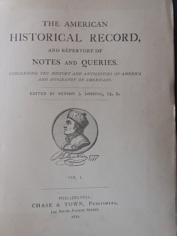 The American Historical Record - Notes Queries (1 of 3)