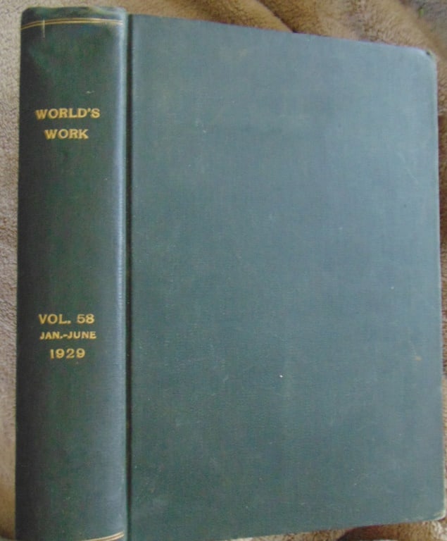 World Work - January - June 1929 Volume 58 (1 of 4)