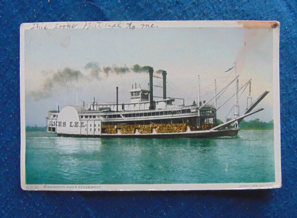 Rare Robert E Lee Steamboat Postcard 1910 (1 of 2)