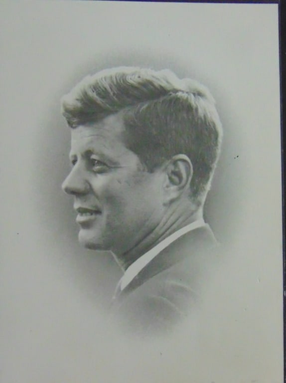John F Kennedy Mourning Card with Picture (1 of 2)