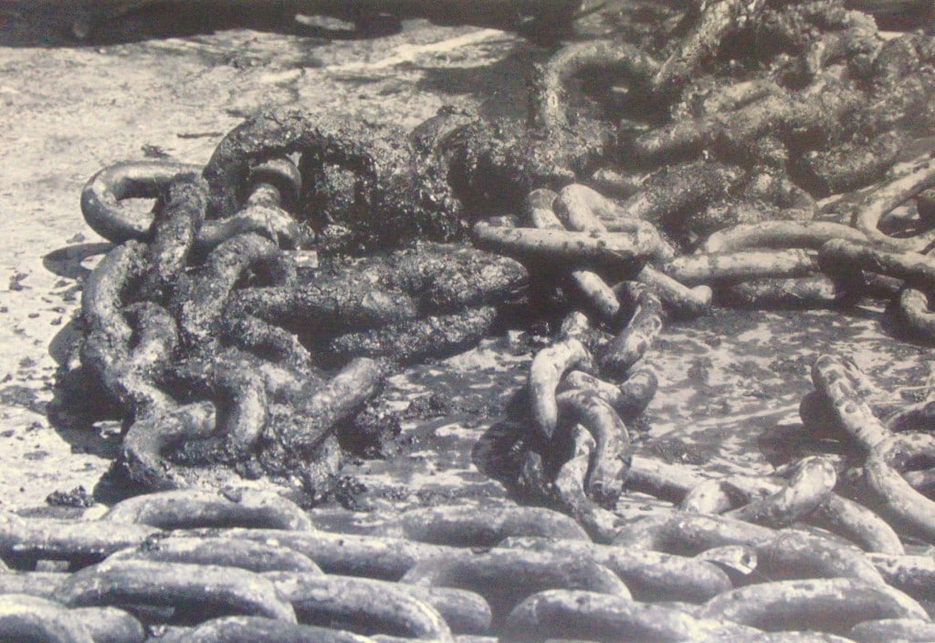 Mud Dragged Aboard with Anchor Chain: Mud Dragged Aboard with Anchor Chain Plate 43 Photographer: Wendy Holmes Dated: 1970's Subject: Hudson River Valley Medium: Halftone<