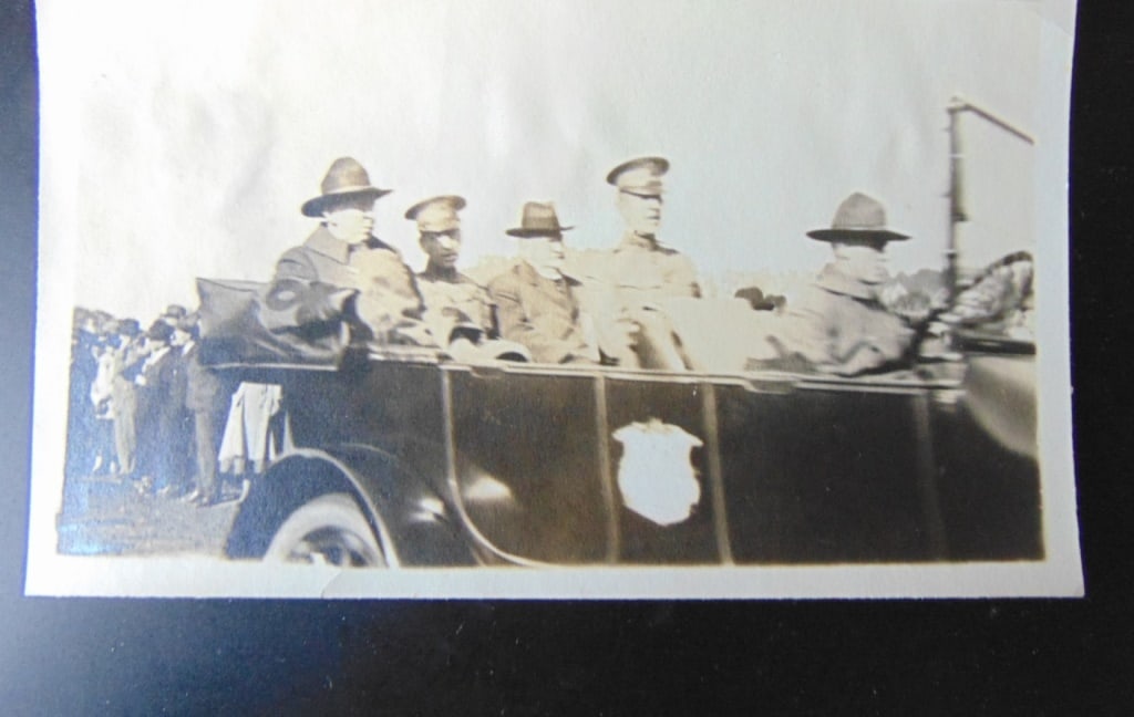 Photograph of Gov George Holcomb CT in WWI Parade (1 of 2)