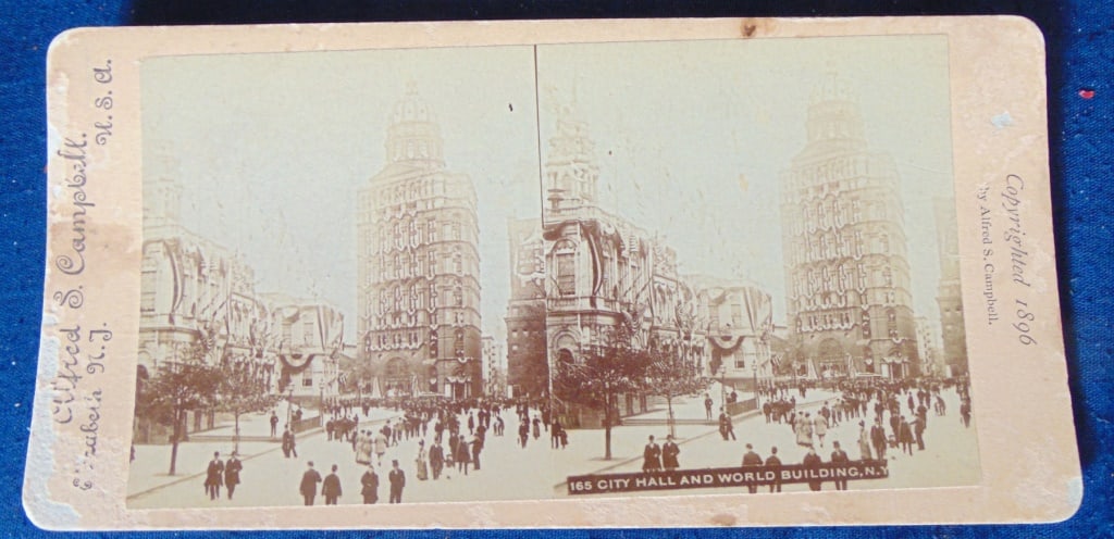 City Hall and World Building - New York City 1896 (1 of 2)