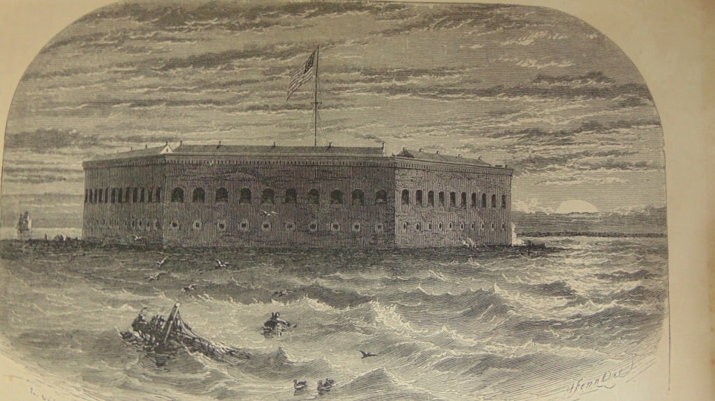 Sunset View of Fort Sumter Before Bombardment (1 of 3)