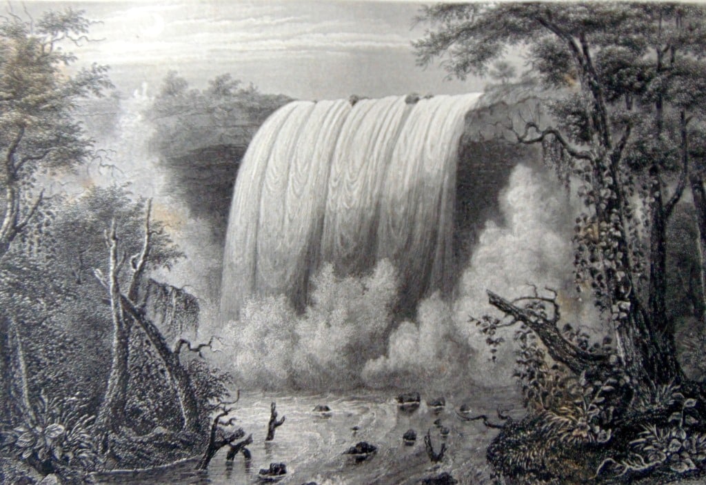 Brown's Fall - Minnesota: Brown's Fall - Minnesota Rare Print Type: Copper Engraving Date: Circa 1850 Publisher: Hermann J Meyer Origin: American Dimensions: 11 x 7" Subject: A