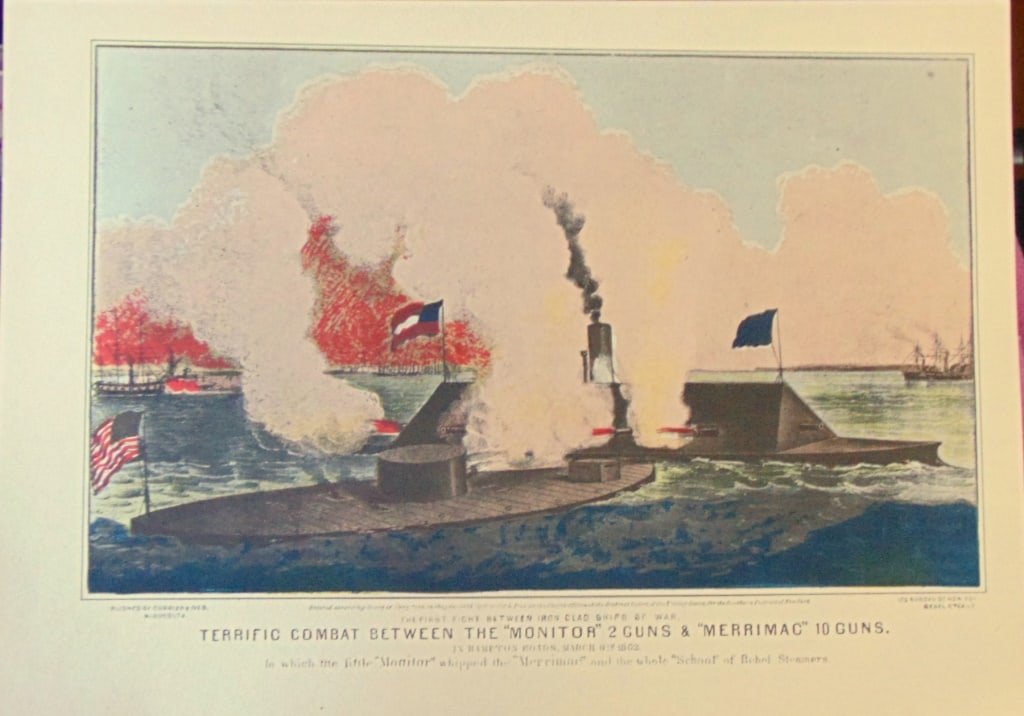 Terrific Combat Between the Monitor & Merrimac (1 of 2)