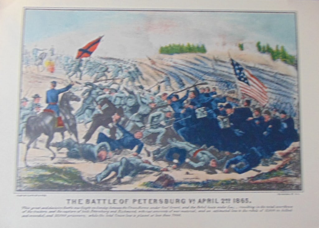 Battle of Petersburg, VA Currier & Ives (1 of 2)