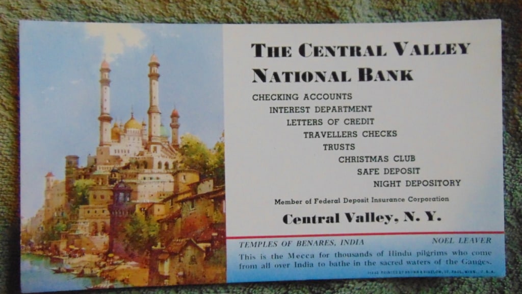 Temples of Benares, India - Noel Leaver Blotter (1 of 2)