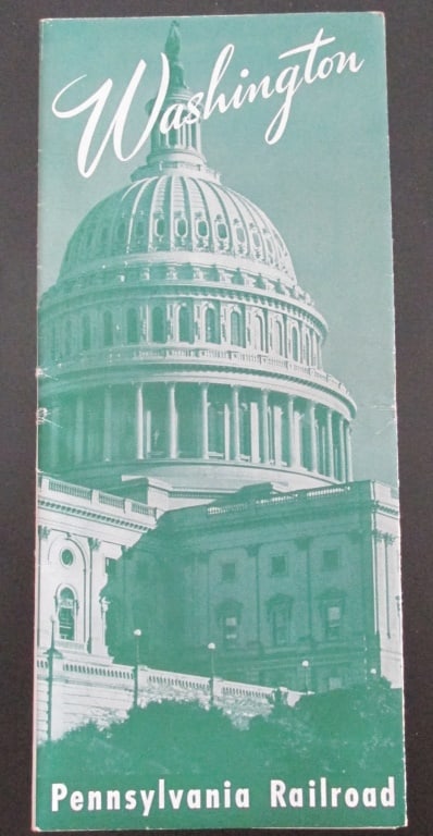 Washington DC - Pennsylvania Railroad Brochure (1 of 1)