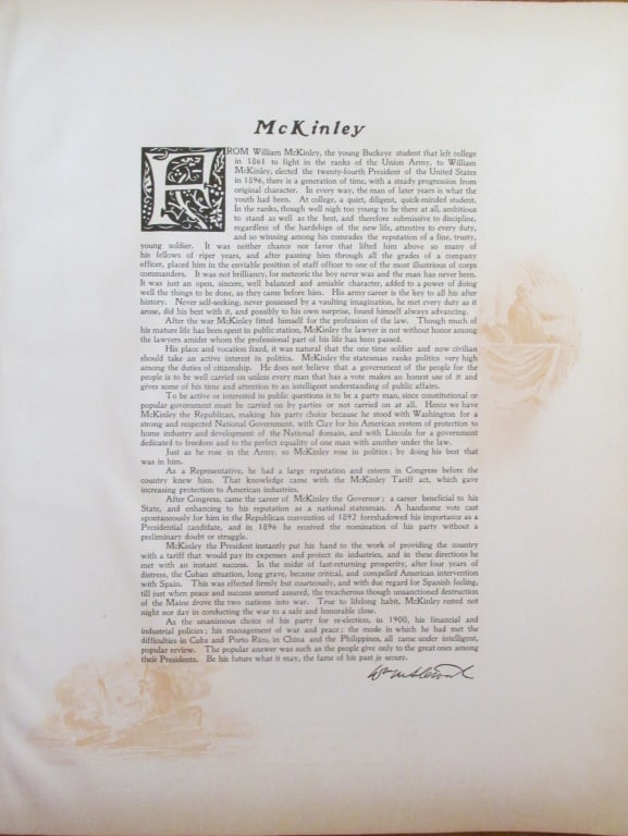Tribute To President William McKinley (1 of 4)