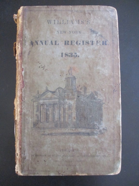 The New York Annual Register 1835 (1 of 4)
