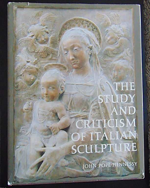 The Study and Criticism of Italian Sculpture: The Study and Criticism of Italian Sculpture Author: John Pope Hennessy Size: 4to Binding: Hardcover Dust Jacket Provenance: Hill House Reference Library Condition Report: Very Good Plus