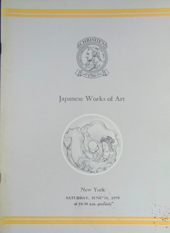 Japanese Works of Art: Japanese Works of Art Christie's. June 16, 1979 Illustrations: B/W Photos Size: 4to Binding: Trade Wraps Type: Art Condition Report: Very Good. Notations cover. Subject References: FWC
