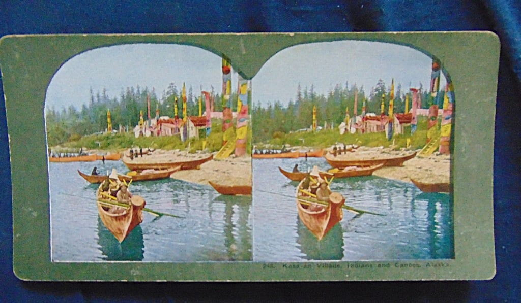 Kasa-An Village Indians and Canoes Alaska (1 of 1)
