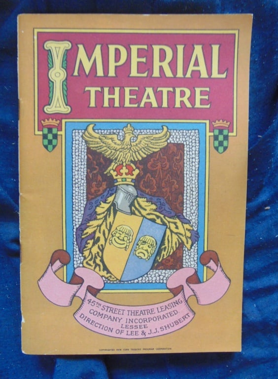 Imperial Theatre Program - Rose Marie 1925 (1 of 2)