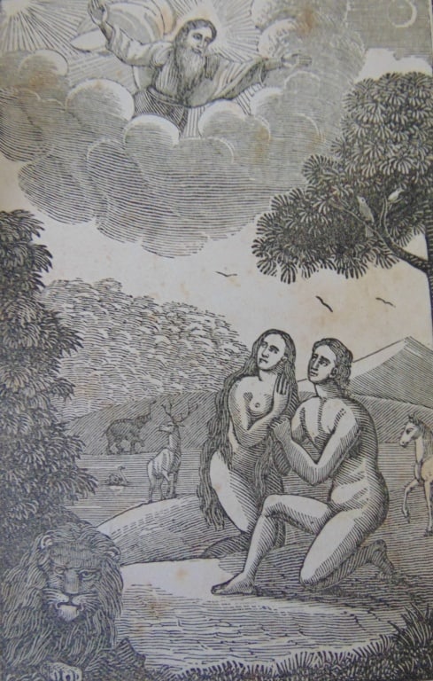 Adam and Eve and the Angel of the Lord (1 of 2)