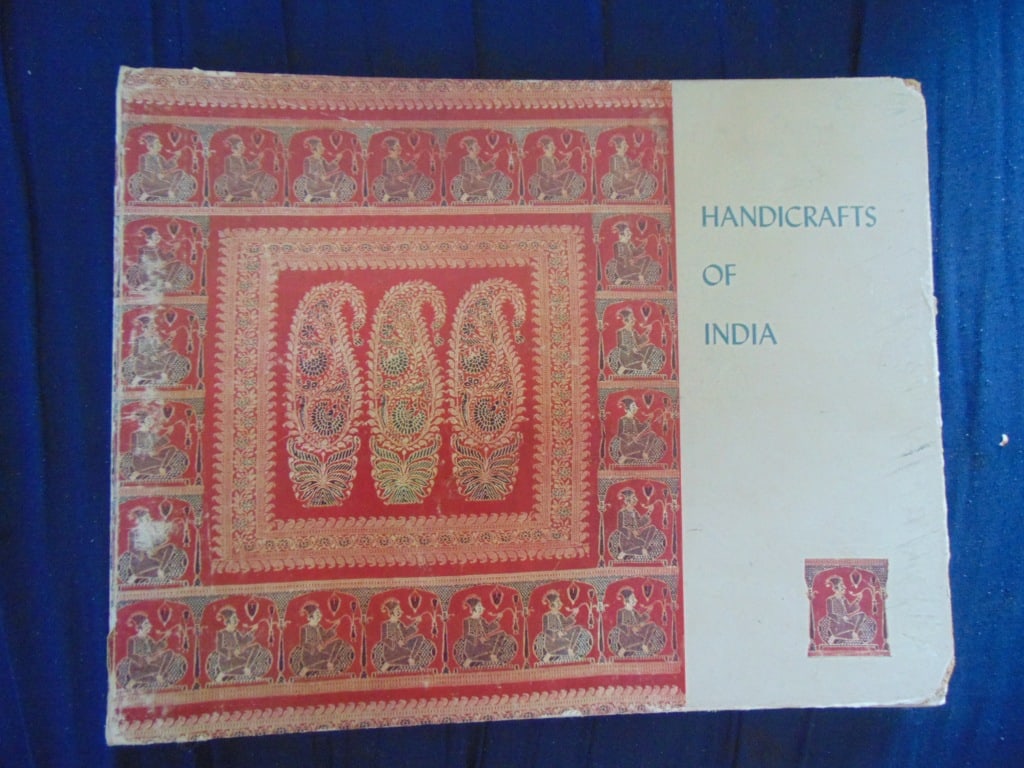 Handicrafts of India: Handicrafts of India Illustrations: Color B/W Illustrations Dated: nd. Circa 1950's Edition: First Edition Size: 4to Binding: Tied Board Condition Report: