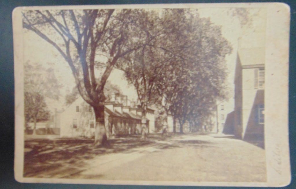New Hartford Connecticut Photograph Circa 1860: New Hartford Connecticut Photograph With back stamp. Unknown location. Possibly Yale University Photographer: A M De Silva Dated: Circa 1860 Dimensions: 6 1/2 x 4 1/4" C