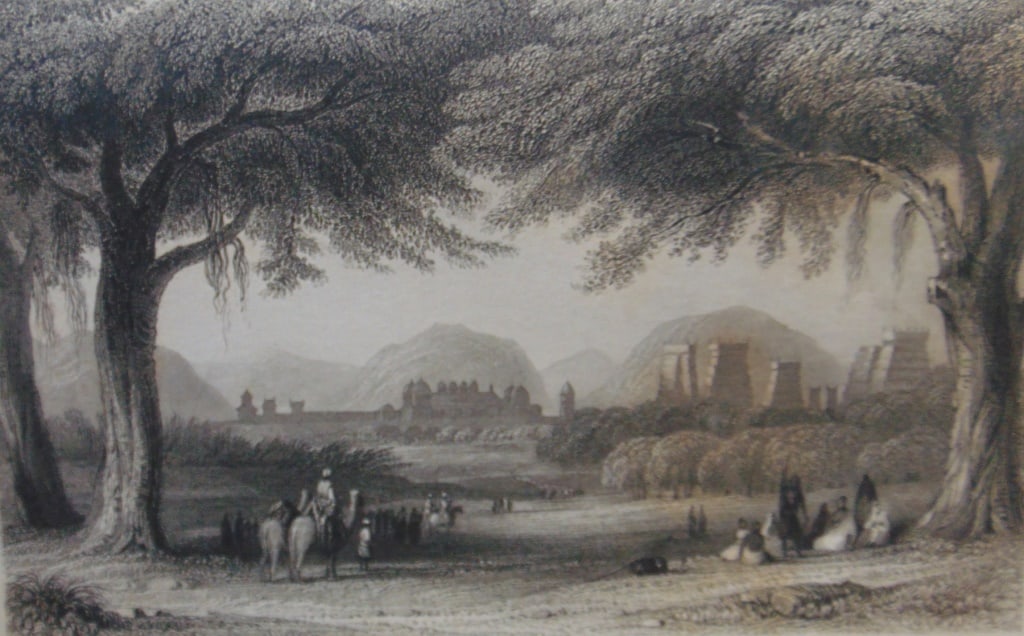 Hindoo Temples and Palace at Madura: The Celebrated Hindoo Temples and Palace at Madural Print Type: Engraving Date: 1836 Publisher: Fisher and Son Dimensions: 11 x 8" Notes & Literature: Condition Report: Fine Subject References: 181